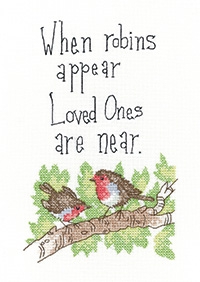 click here to view larger image of When  Robins Appear (27ct) (counted cross stitch kit)