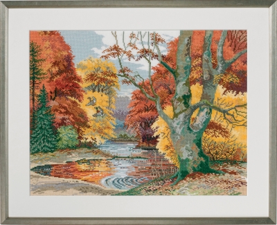 click here to view larger image of Forest Lake (counted cross stitch kit)