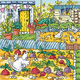 click here to view larger image of Vegetable Patch - 14ct Aida (counted cross stitch kit)