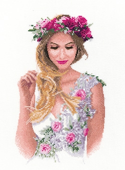 click here to view larger image of Emily -  Elegance by John Clayton - 27ct (counted cross stitch kit)