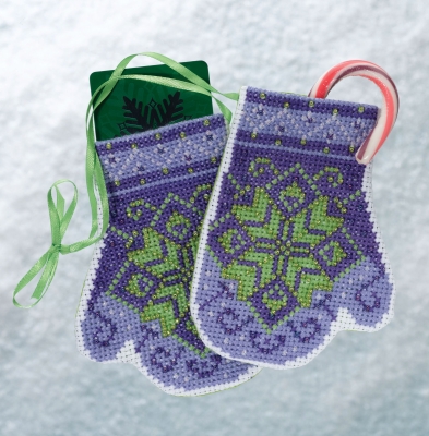 click here to view larger image of Star Mittens (2018) (counted cross stitch kit)