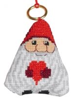 click here to view larger image of Santa Claus Ornament (counted cross stitch kit)