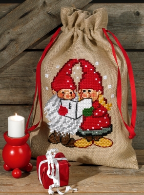 click here to view larger image of Santa Claus Bag (counted cross stitch kit)