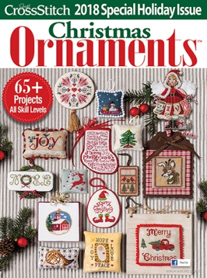 click here to view larger image of Just Cross stitch - 2018 Christmas Ornaments (magazines)