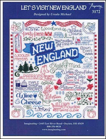 click here to view larger image of Let's Visit New England (chart)