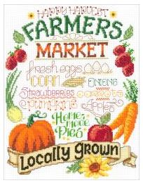 click here to view larger image of Farm Fresh - Ursula Michael (counted cross stitch kit)
