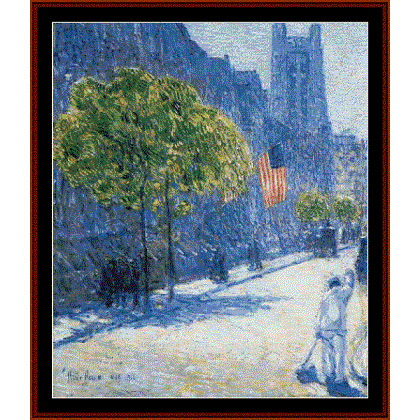 click here to view larger image of 53rd St, May, New York - Childe-Hassam (chart)