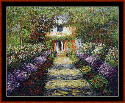 click here to view larger image of A Pathway in Monet's Garden (chart)