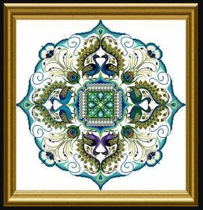 click here to view larger image of Sparkling Peacock Mandala (chart)