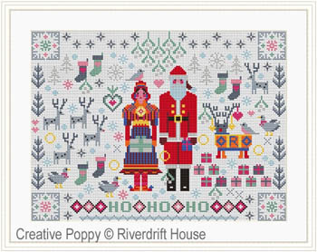 click here to view larger image of Santa & Mrs Claus Folkies (chart)