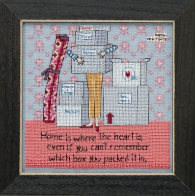 click here to view larger image of Where the Heart Is (counted cross stitch kit)