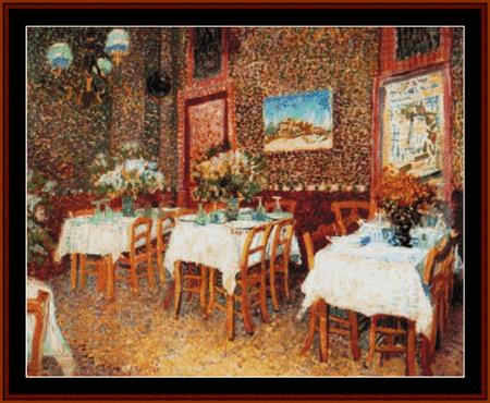 click here to view larger image of Interior of a Restaurant  (chart)