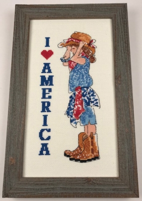 click here to view larger image of I Love America  (counted cross stitch kit)