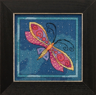 click here to view larger image of Dragonfly Capri (counted cross stitch kit)
