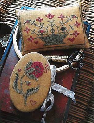 click here to view larger image of Summer Pomegranate Needle Book & Pinkeep (chart)