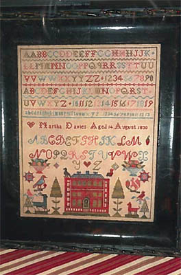 click here to view larger image of Martha Davies 1830 Sampler (chart)