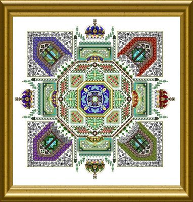 click here to view larger image of Royal Tudor Garden Mandala  (chart)