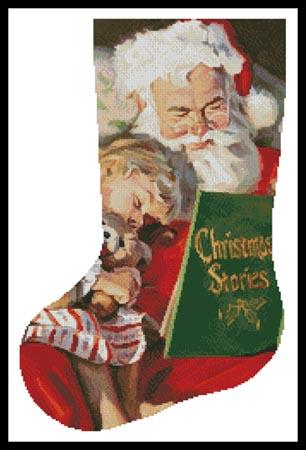 click here to view larger image of Christmas Stories Stocking - Left  (Tom Browning) (chart)