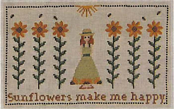 click here to view larger image of Sunflowers Make Me Happy (chart)