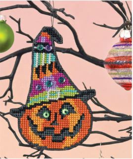 click here to view larger image of Miss Witch Ornament (counted cross stitch kit)
