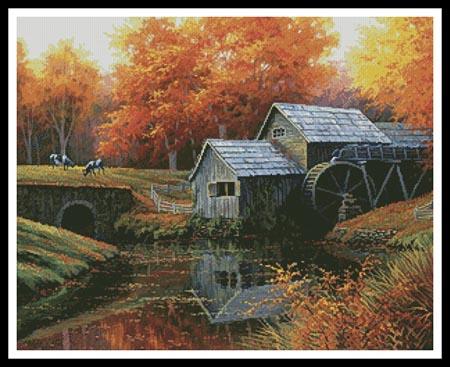click here to view larger image of Old Mill in October  (Charles White) (chart)