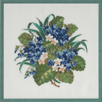click here to view larger image of Violets (counted cross stitch kit)