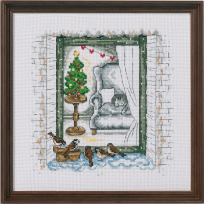 click here to view larger image of Winter Window (counted cross stitch kit)