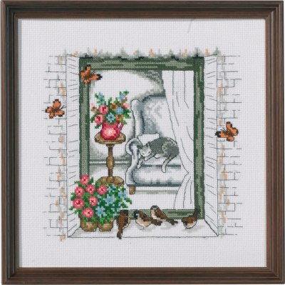 click here to view larger image of Summer Window (counted cross stitch kit)