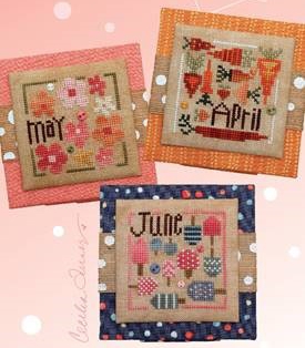 click here to view larger image of Square Dance April, May, June (3 designs) (chart)