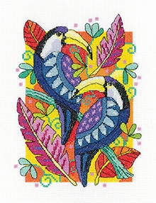 click here to view larger image of Toucans (counted cross stitch kit)