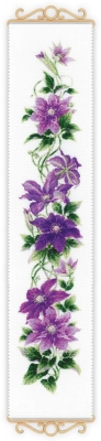 click here to view larger image of Clematis (counted cross stitch kit)