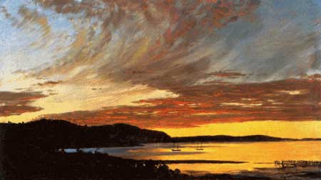 click here to view larger image of Sunset Bar Harbor - Frederic Edwin Church (chart)
