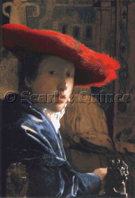 click here to view larger image of Girl with a Red Hat - Johannes Vermeer (chart)