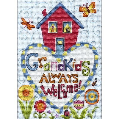 click here to view larger image of Grandkids (counted cross stitch kit)