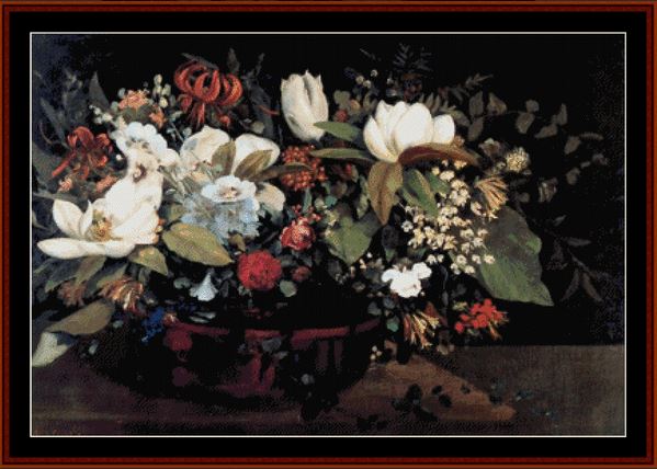 click here to view larger image of Basket of Flowers (Gustave Courbet) (chart)