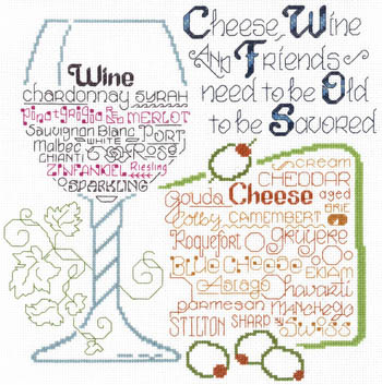 click here to view larger image of Let's Share Wine And Cheese (chart)