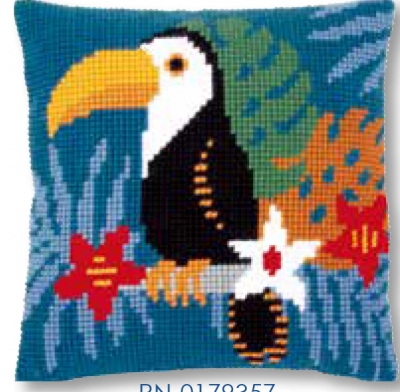 click here to view larger image of Toucan - Cushion (needlepoint)