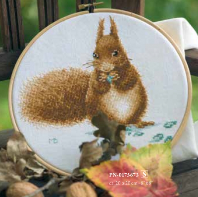 click here to view larger image of Squirrel (counted cross stitch kit)