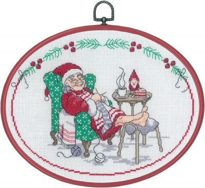 click here to view larger image of Elf Resting (counted cross stitch kit)