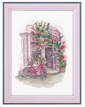 click here to view larger image of Favourite Cafe (counted cross stitch kit)