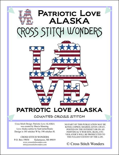 click here to view larger image of Patriotic Love Map - Alaska (chart)