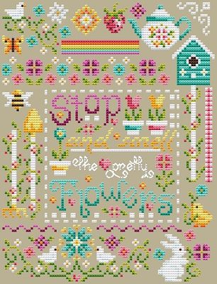click here to view larger image of Pretty Flowers Sampler  (chart)