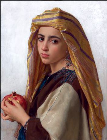 click here to view larger image of Girl with a Pomegranate (chart)