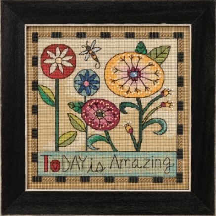 click here to view larger image of Today Is Amazing- Sticks Kit (counted cross stitch kit)