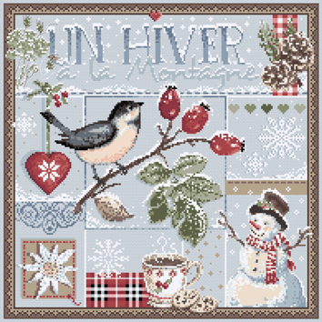 click here to view larger image of Un Hiver à la Montagne (counted cross stitch kit)