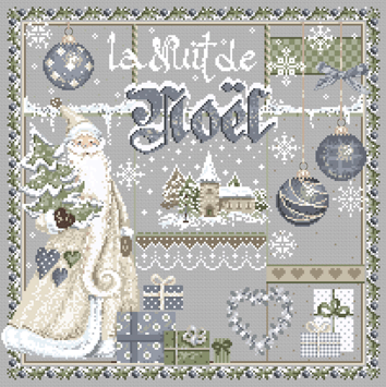 click here to view larger image of La Nuit de Noel KIT - Linen (counted cross stitch kit)