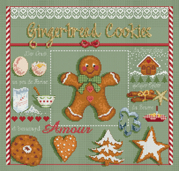 click here to view larger image of GingerBread (counted cross stitch kit)