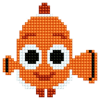 click here to view larger image of Nemo Head (Diamond Embroidery)