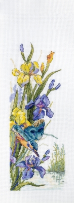 click here to view larger image of Kingfisher’s Flight (counted cross stitch kit)