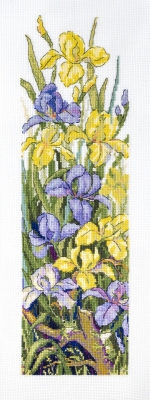 click here to view larger image of Frogs in the Flowers (counted cross stitch kit)